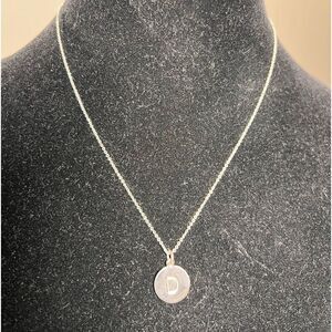 Kate Spade Silver D Initial Necklace